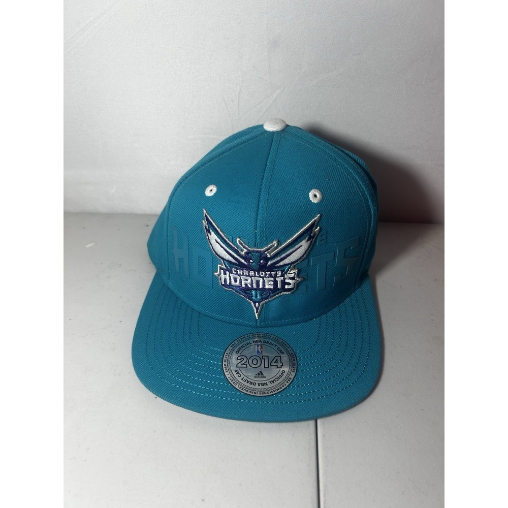 Charlotte Hornets NBA Adidas Snap Back 2014 Draft Teal Cap Hat $28